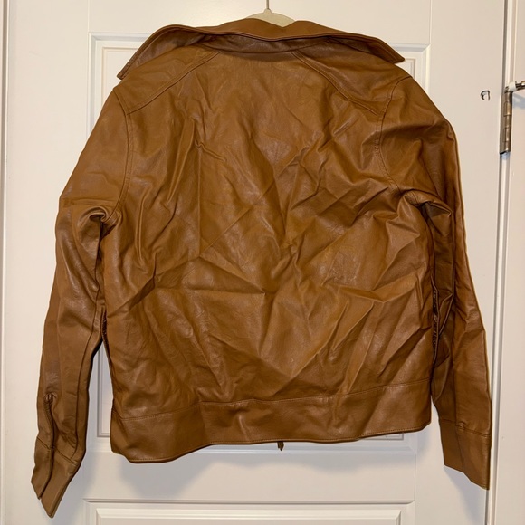 Universal Thread Tan Leather Jacket - Picture 3 of 3